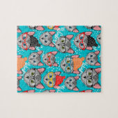 帽子をかぶった猫 ジグソーパズル (横)