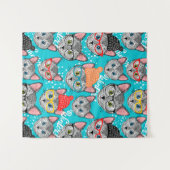 帽子をかぶった猫 タペストリー (正面(横))