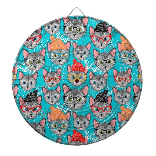 帽子をかぶった猫 ダーツボード (正面)
