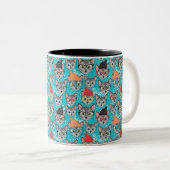 帽子をかぶった猫 ツートーンマグカップ (正面右)