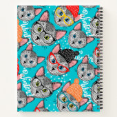 帽子をかぶった猫 ノートブック (裏面)