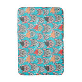 帽子をかぶった猫 バスマット (正面縦)