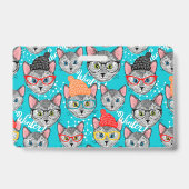 帽子をかぶった猫 バッジ (裏面)