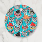 帽子をかぶった猫 フェイバータグ (裏面)