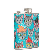 帽子をかぶった猫 フラスク (右)