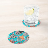 帽子をかぶった猫 ペーパーコースター (インサイチュ)