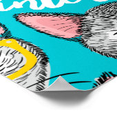 帽子をかぶった猫 ポスター (角)