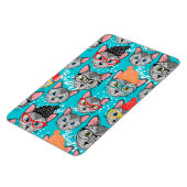 帽子をかぶった猫 マグネット (左側)