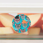 帽子をかぶった猫 ラベル (貼付)