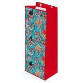 帽子をかぶった猫 ワインギフトバッグ (裏面アングル)