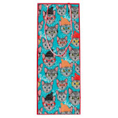 帽子をかぶった猫 ワインギフトバッグ (裏面)