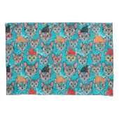 帽子をかぶった猫 枕カバー (正面)