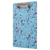 帽子をかぶった猫 | 青のパターン クリップボード (左)