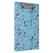 帽子をかぶった猫 | 青のパターン クリップボード (右)