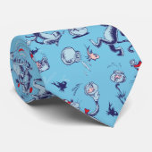 帽子をかぶった猫 | 青のパターン ネクタイ (ロール)