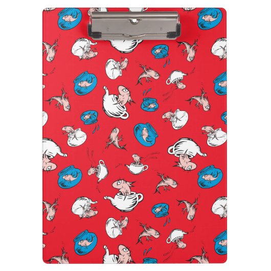 帽子をかぶった猫 | 魚の赤い模様 クリップボード (正面)