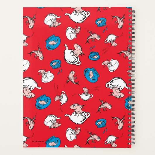 帽子をかぶった猫 | 魚の赤い模様 プランナー手帳 (裏面)