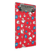 帽子をかぶった猫 | 魚の赤い模様 ミニクリップボード (アングル)