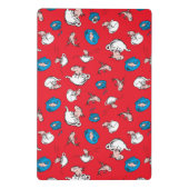 帽子をかぶった猫 | 魚の赤い模様 ミニクリップボード (裏面)