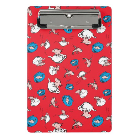 帽子をかぶった猫 | 魚の赤い模様 ミニクリップボード (正面)