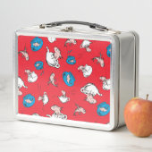 帽子をかぶった猫 | 魚の赤い模様 メタルランチボックス (インサイチュ)