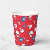 帽子をかぶった猫 | 魚の赤い模様 紙コップ (右)