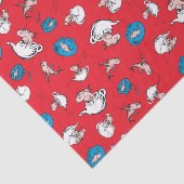 帽子をかぶった猫 | 魚の赤い模様 薄葉紙 (詳細)