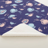 帽子をかぶった猫 | 魚パターン シェルパブランケット (3/4)