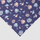 帽子をかぶった猫 | 魚パターン 薄葉紙 (詳細)