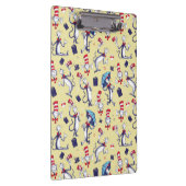 帽子をかぶった猫 | 黄色のパターン クリップボード (右)