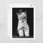 帽子をかぶった猫， 1906 ポストカード (正面/裏面)