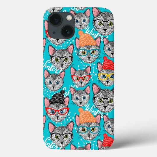 帽子をかぶった猫 Case-Mate iPhoneケース (裏面)