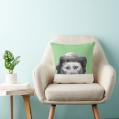 帽子をかぶった猫(Moegi) クッション (椅子)