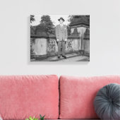 帽子をかぶった男 キャンバスプリント (インサイチュ (リビング))