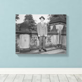 帽子をかぶった男 キャンバスプリント (インサイチュ (ウッドフロア))