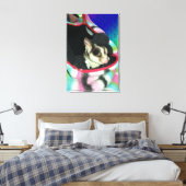 帽子をかぶった砂糖滑空機 キャンバスプリント (インサイチュ (寝室))