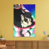 帽子をかぶった砂糖滑空機 キャンバスプリント (インサイチュ (リビング))