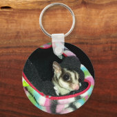 帽子をかぶった砂糖滑空機 キーホルダー (正面)