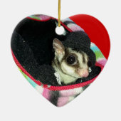 帽子をかぶった砂糖滑空機 セラミックオーナメント (裏面)