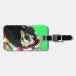 帽子をかぶった砂糖滑空機 ラゲッジタグ