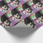 帽子をかぶった砂糖滑空機 ラッピングペーパー (角)