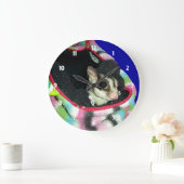 帽子をかぶった砂糖滑空機 ラージ壁時計 (ホーム)