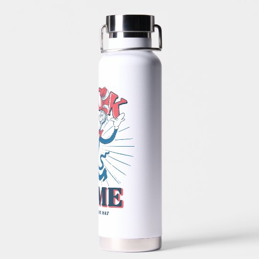 帽子をかぶった私の猫を見る ウォーターボトル (背面)