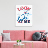 帽子をかぶった私の猫を見る キャンバスプリント (インサイチュ (リビング))