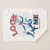 帽子をかぶった私の猫を見る シェルパブランケット (正面(横))