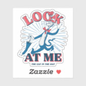 帽子をかぶった私の猫を見る シール (シート)