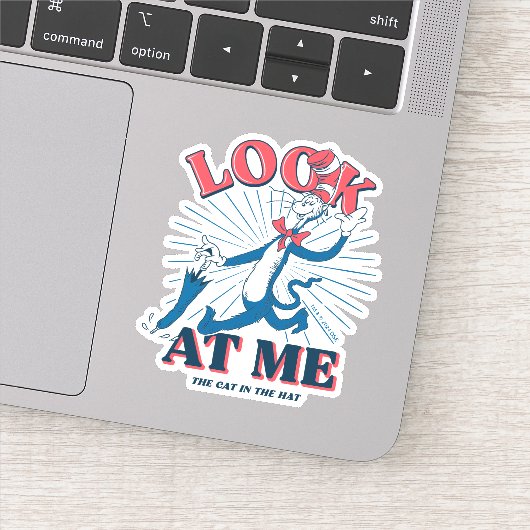 帽子をかぶった私の猫を見る シール (詳細)