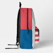 帽子をかぶった私の猫を見る プリントバックパック (左)