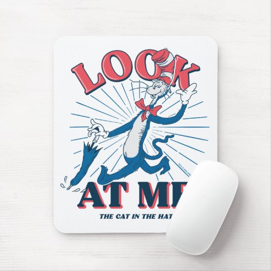 帽子をかぶった私の猫を見る マウスパッド (マウス)