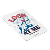 帽子をかぶった私の猫を見る マグネット (右側)